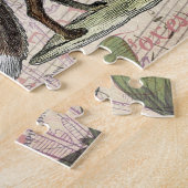 Fox Wildlife Collage  Illustratie Legpuzzel (Zijkant)