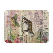 Fox Wildlife Collage  Illustratie Magneet (Horizontaal)