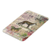 Fox Wildlife Collage  Illustratie Magneet (Linkerzijde)