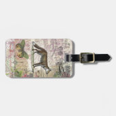 Fox Wildlife  Dierenillustratie Bagagelabel (Voorkant horizontaal)