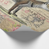 Fox Wildlife  Dierenillustratie Cadeaupapier (Hoek)