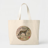 Fox Wildlife  Dierenillustratie Grote Tote Bag (Voorkant)