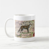 Fox Wildlife Dierenillustratie Koffiemok (Links)