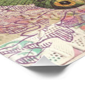 Fox Wildlife Dierenillustratie Perfect Poster (Hoek)