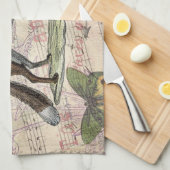 Fox Wildlife  Dierenillustratie Theedoek (Quarter Fold)