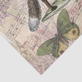 Fox Wildlife Dierenillustratie Tissuepapier (Detail)