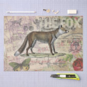 Fox Wildlife Dierenillustratie Tissuepapier (Craft)