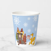 Fox Winter Baby shower Het is koud buiten Papieren Bekers (Achterkant)