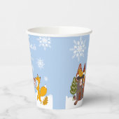 Fox Winter Baby shower Het is koud buiten Papieren Bekers (Links)