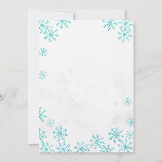 Fox Winter gender onthullingen Kaart (Achterkant)