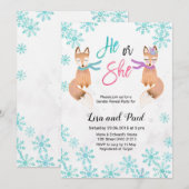 Fox Winter gender onthullingen Kaart (Voorkant / Achterkant)