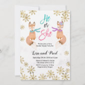 Fox Winter Gold onthult uitnodiging (Voorkant)