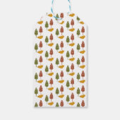 Fox Winter Snowflakes Baby shower Gift Cadeaulabel (Achterkant)