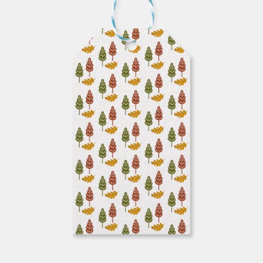 Fox Winter Snowflakes Baby shower Gift Cadeaulabel (Achterkant)