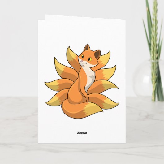 Fox with 9 Fox tails Kaart (Achterkant)
