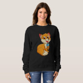 Fox with bubbel tea bubbeltea fox children  1 trui (Voorkant volledig)
