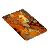 Fox Woman Fantasy Art Magneet (Rechterzijde)
