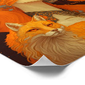 Fox Woman Fantasy Art Poster (Hoek)