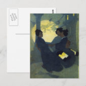 Fox women Kitsune in menselijke vorm door Bertha L Briefkaart (Voorkant / Achterkant)