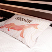 Fox Wood Texture van de Zaal van de jongen Kussensloop