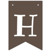 Fox Woodland 1st Birthday Bunting Flags Vlaggetjes (Tweede vlag)