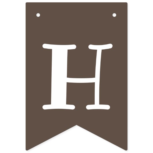 Fox Woodland 1st Birthday Bunting Flags Vlaggetjes (Tweede vlag)