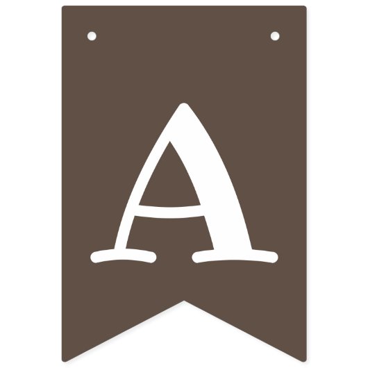 Fox Woodland 1st Birthday Bunting Flags Vlaggetjes (Derde vlag)