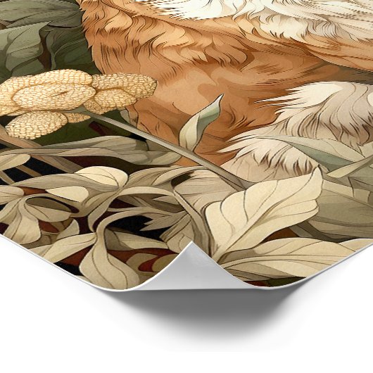 Fox Woodland Animal Art Poster (Hoek)