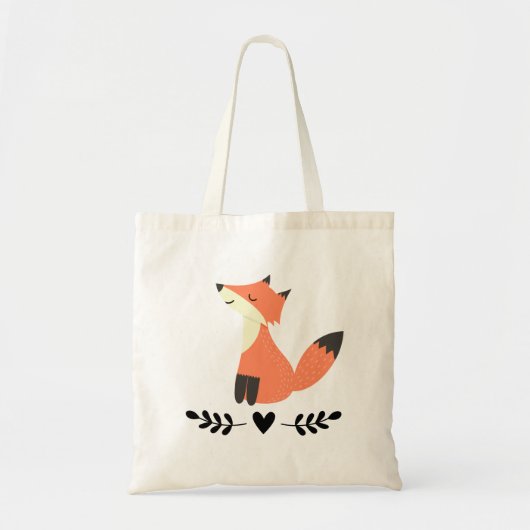 Fox Woodland Animal Foxes Lover Gift Tote Bag (Voorkant)
