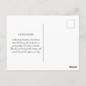  Fox Woodland Autumn verlaat Natuur Briefkaart (Achterkant)