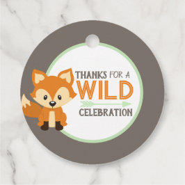 Fox Woodland Forest Party Bedankt Favor Tags Bedankjes Labels