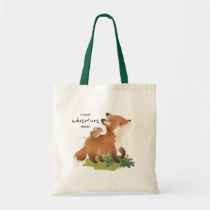 Fox: Woodland Forest Rustic Animal Illustration Tote Bag