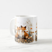 Fox Woodland Scene 2 Vossen Koffiemok (Voorkant links)