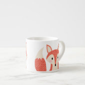 Fox woodland wild dier rood oranje slimme vos espresso kop (Voorkant rechts)