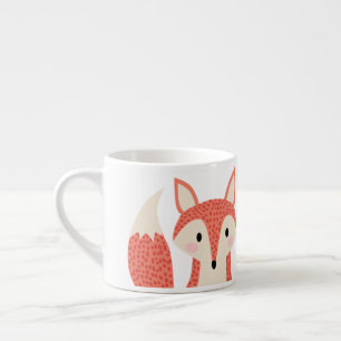 Fox woodland wild dier rood oranje slimme vos espresso kop