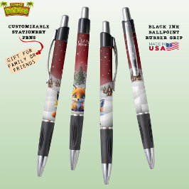 Fox Woodland Wildlife Animal Let it Snow Xmas 🦊 Pen