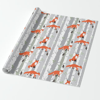 Fox wrapping Paper. Cadeaupapier