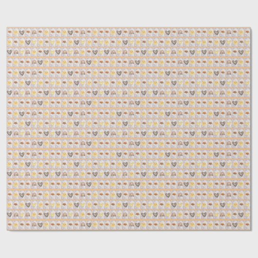 Fox wrapping paper cadeaupapier (Vlak)