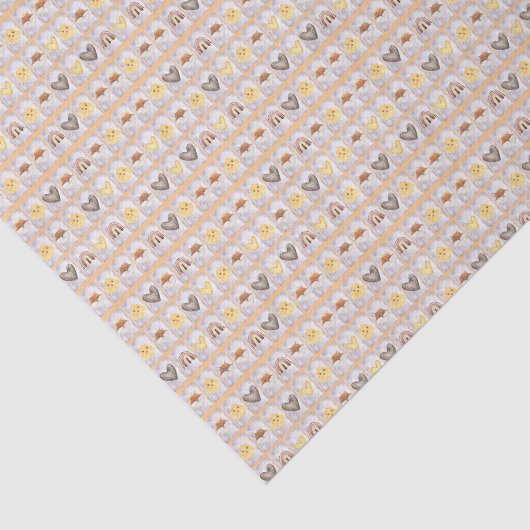 Fox wrapping paper tissuepapier (Detail)