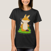 Fox Yoga Meditatie Gymnastiek T-shirt (Voorkant)