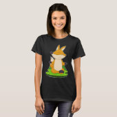 Fox Yoga Meditatie Gymnastiek T-shirt (Voorkant volledig)