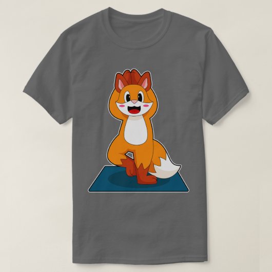 Fox Yoga Meditation T-shirt (Design voorkant)