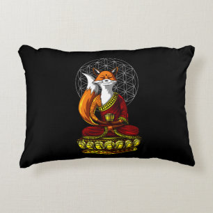 Fox Yoga Zen Meditation Buddha Animal Accent Kussen