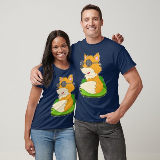 Fox zonnebril t-shirt (Unisex)