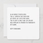 Foxand pumpkins thanksgiving card  kaart (Achterkant)