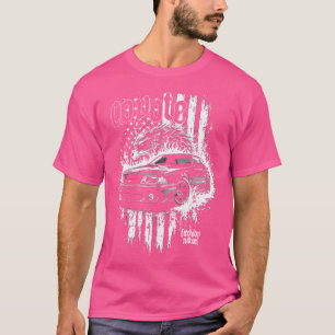 Foxbody Nation Coyote 50 Fox Body Stang USA Vlag T-shirt