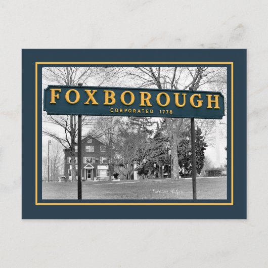 Foxborough Sign Briefkaart (Voorkant)