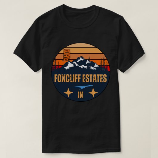 Foxcliff Estates, Indiana, Verenigde Staten T-shirt (Design voorkant)