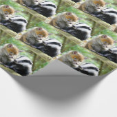 Foxcub en Badger Cute! Cadeaupapier (Hoek)