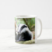 Foxcub en Badger Cute! Koffiemok (Voorkant rechts)